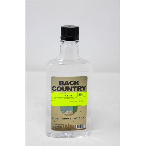 BACK COUNTRY VODKA (375 ML)   40%