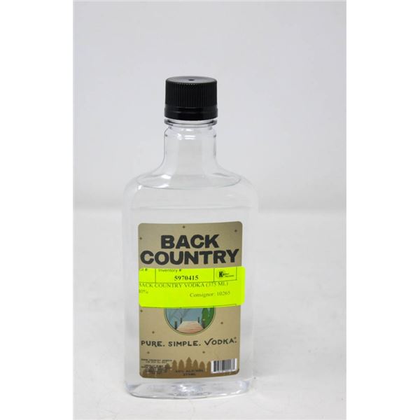 BACK COUNTRY VODKA (375 ML)   40%