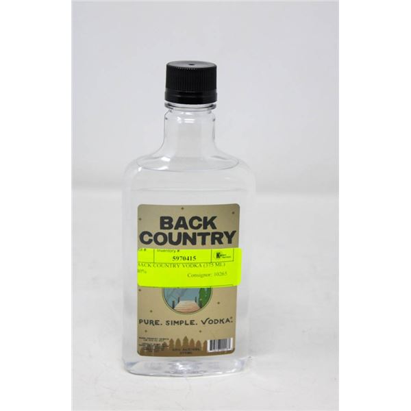 BACK COUNTRY VODKA (375 ML)   40%