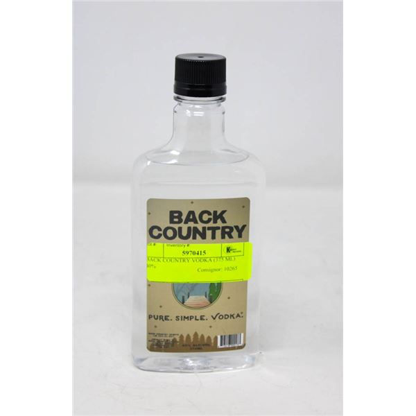 BACK COUNTRY VODKA (375 ML)   40%