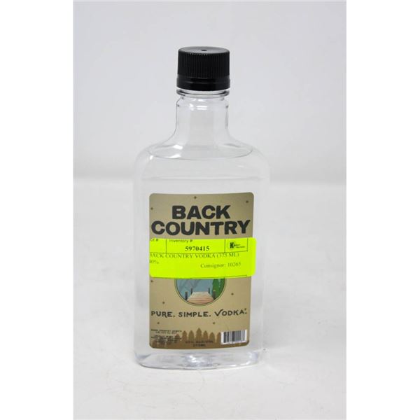 BACK COUNTRY VODKA (375 ML)   40%