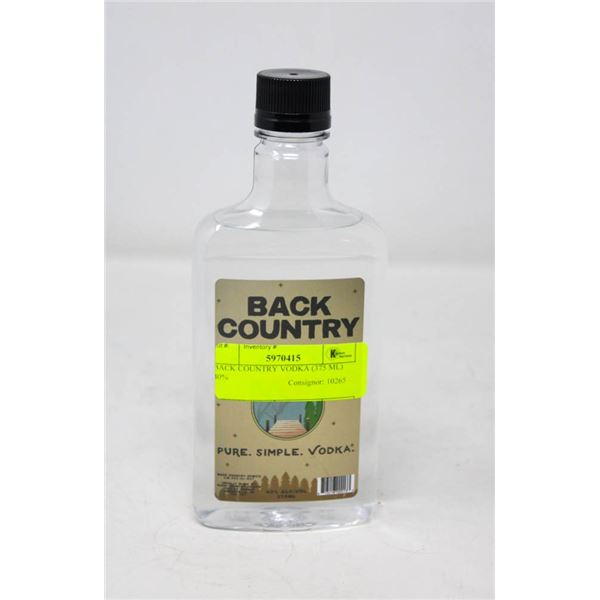 BACK COUNTRY VODKA (375 ML)   40%