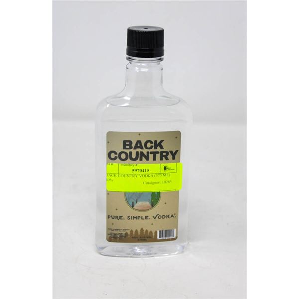 BACK COUNTRY VODKA (375 ML)   40%