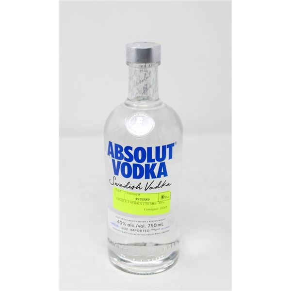 ABSOLUT VODKA (750 ML)   40%