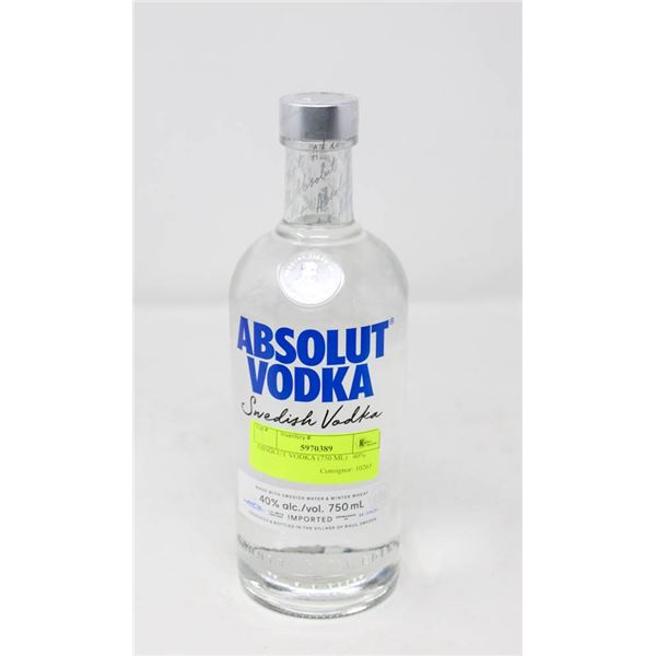 ABSOLUT VODKA (750 ML)   40%