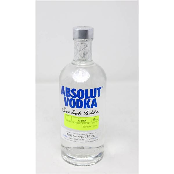 ABSOLUT VODKA (750 ML)   40%