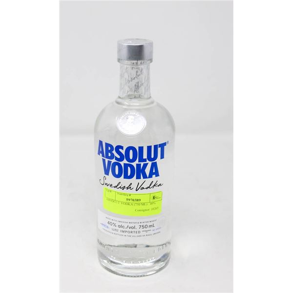 ABSOLUT VODKA (750 ML)   40%