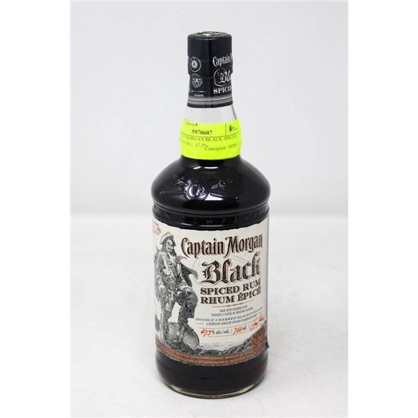 CAPTAIN MORGAN BLACK SPICED RUM (750 ML)   47.3%