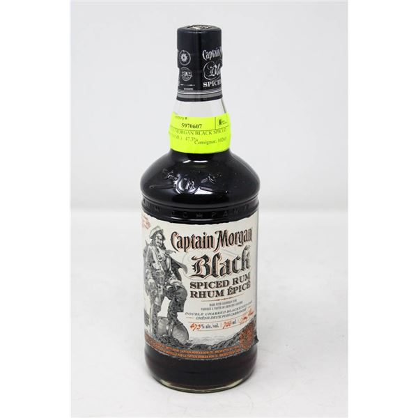 CAPTAIN MORGAN BLACK SPICED RUM (750 ML)   47.3%