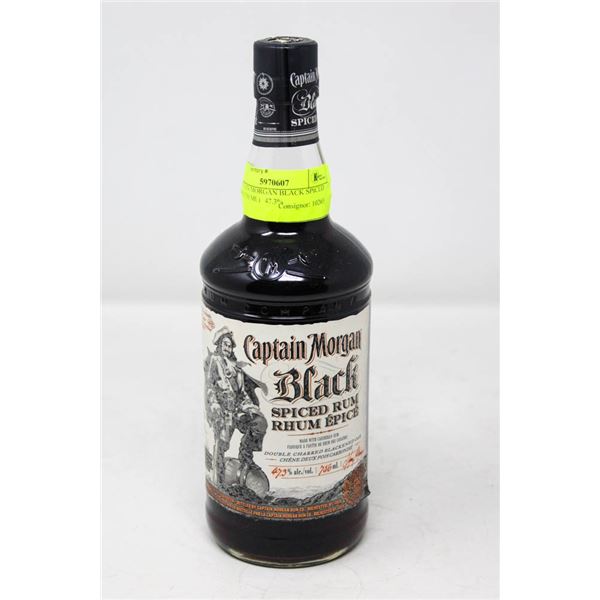 CAPTAIN MORGAN BLACK SPICED RUM (750 ML)   47.3%
