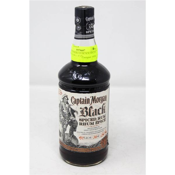 CAPTAIN MORGAN BLACK SPICED RUM (750 ML)   47.3%