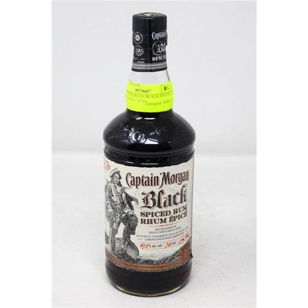 CAPTAIN MORGAN BLACK SPICED RUM (750 ML)   47.3%