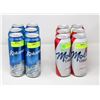 Image 1 : CASE OF 12 KING CAN BEERS; 6 MOLSON CANADIAN/