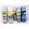 Image 1 : CASE OF 12 MIXED KING CANS; 5 PILSNER/ 3 BUD LIGHT