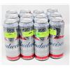 Image 1 : CASE OF 12 BUDWEISER BEER 740 ML 'KING' CANS   5%