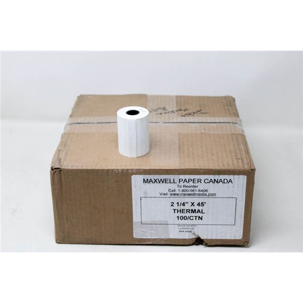 DEBIT MACHINE ROLLS SIZE:  2 1/4" X 45'