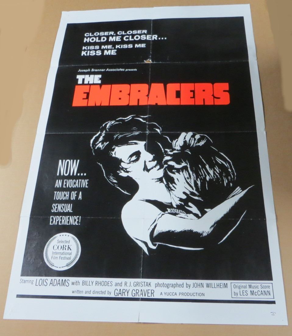 1967 The Embracers Movie Poster Lois Adams & Billy Rhodes 41