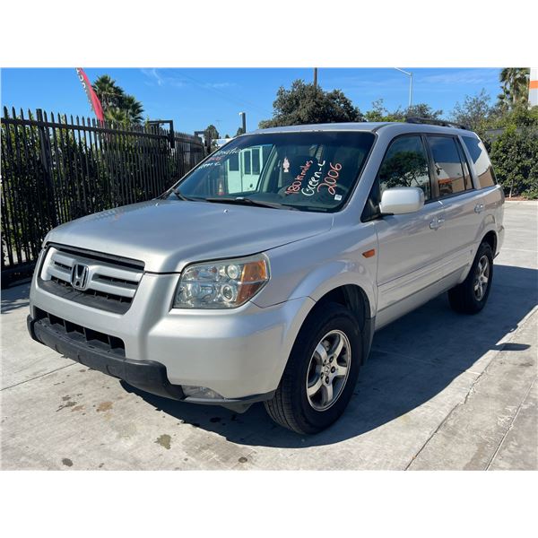 HOND PILOT 2006 SALV-CERT-DON-EXPORT ONLY