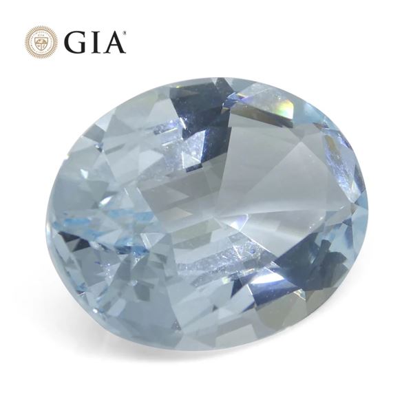 Huge Rare 16.06 Ct GIA Certified Natural Aquamarine