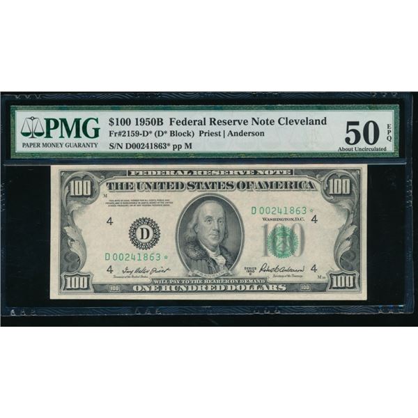 1950B $100 Cleveland FRN PMG 50EPQ