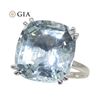 Image 1 : GIA Certified 15.46 Ct Natural Aquamarine Ring