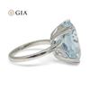 Image 3 : GIA Certified 15.46 Ct Natural Aquamarine Ring