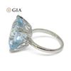 Image 4 : GIA Certified 15.46 Ct Natural Aquamarine Ring