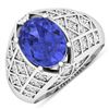 Image 1 : 14KT White Gold 2.21ctw Tanzanite and Diamond Ring