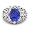 Image 3 : 14KT White Gold 2.21ctw Tanzanite and Diamond Ring
