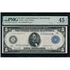 Image 1 : 1914 $5 Boston FRN PMG 45EPQ