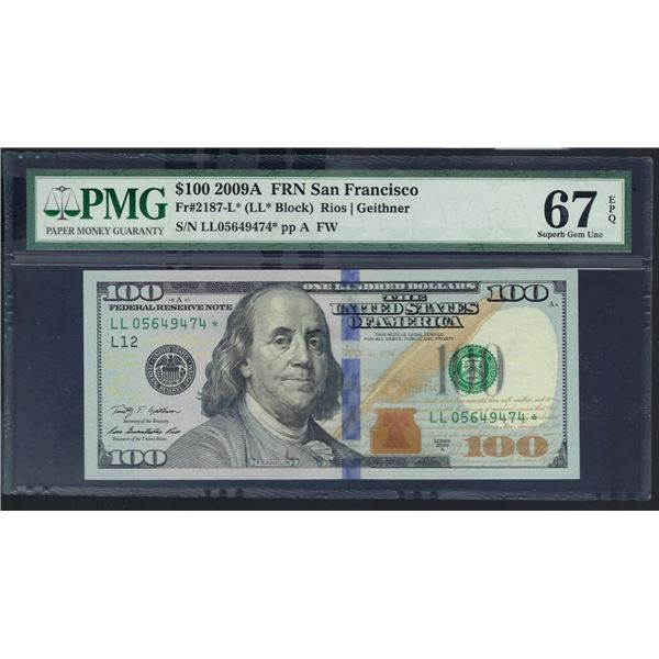 2009A $100 San Francisco FRN PMG 67EPQ