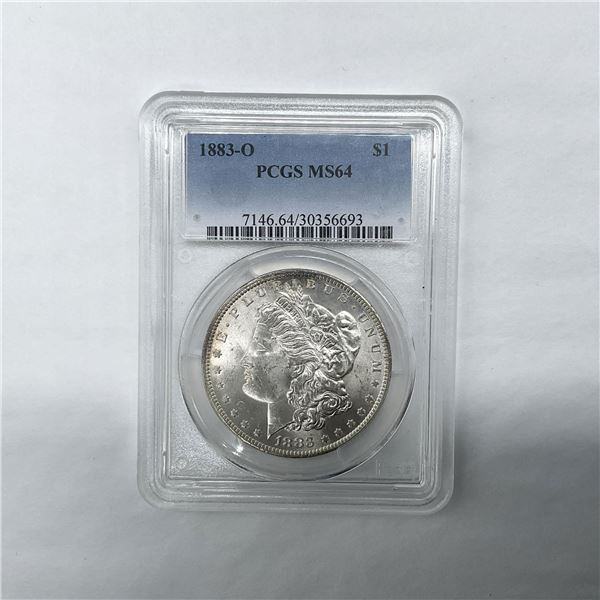 1883-O Morgan Silver Dollar PCGS Graded MS64