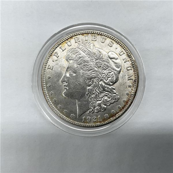 1921 Morgan Silver Dollar Uncirculated Final Year of Issue