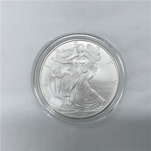 2008-W Silver Eagle Dollar Uncirculated Coin