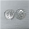 Image 1 : 2pc Presidential Silver Medals, W. Harris and J. Garfield