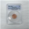 Image 1 : Post-1982 US Lincoln Cent Uncirculated Blank Planchet ANACS Auth.