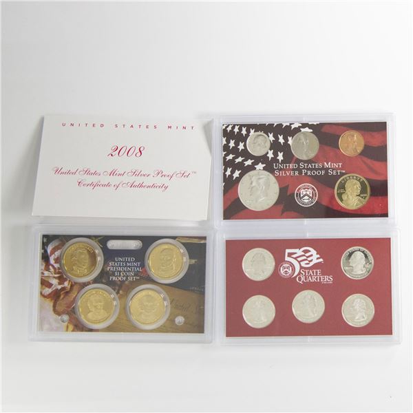 2008-S US Mint Silver Proof Sets