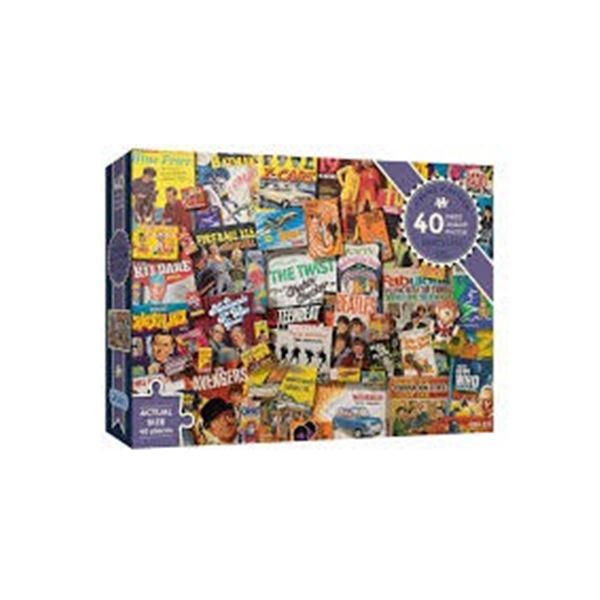 BRAND NEW GIBSONS 40 PIECE JIGSAW SPIRIT OF 60S
