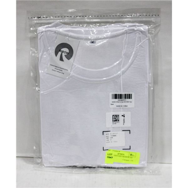 RIROW WHITE SIZE MEDIUM TEE SHIRT