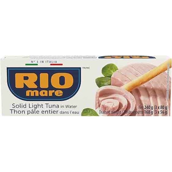 NEW 3 X 80G RIOMARE SOLID LIGHT TUNA