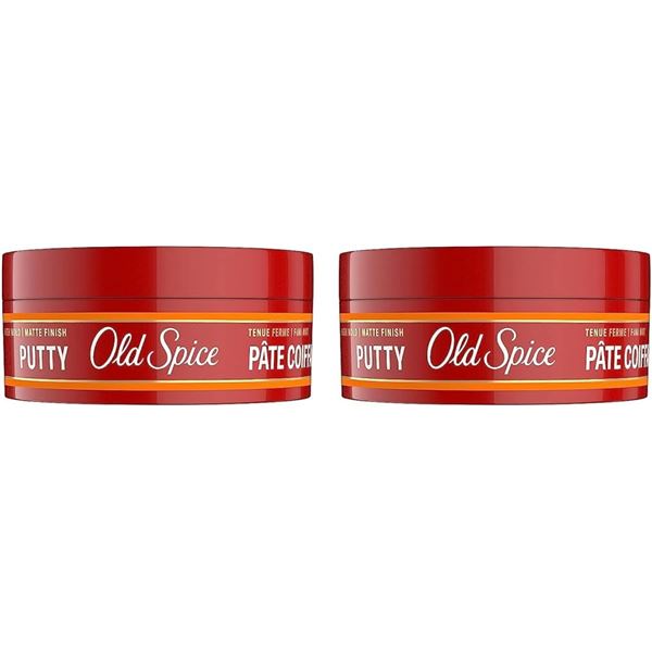 NEW 2 X 63G OLD SPICE HIGH HOLD PUTTY