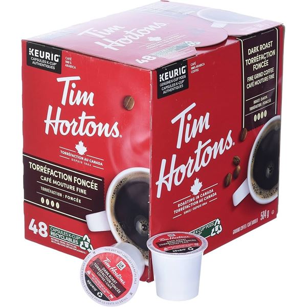 NEW 504G TIM HORTONS 48 K-CUP GROUND COFFEE