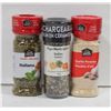 Image 1 : 3 BOTTLES OF VARIOUS SPICES - ITALIAN, GARLIC