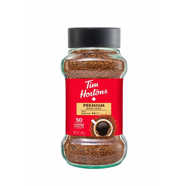 NEW TIM HORTON PREMIUM INSTANT COFFEE MEDIUM ROAST