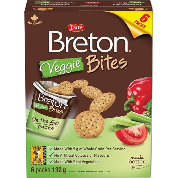 2 NEW BOXES BRETON VEGGIE BITES