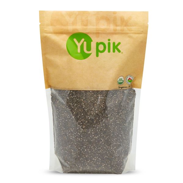 NEW YUPIK BLACK CHIA SEEDS 2.2LB BAG