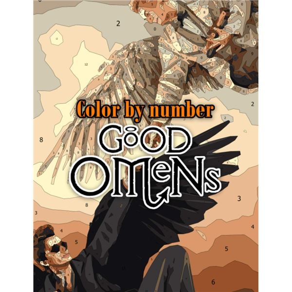 NEW COLOR BY NUMBER GOOD OMENS
