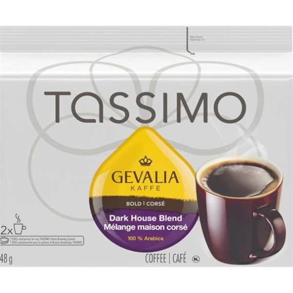 NEW 12 PACK OF TASSIMO GEVALIA BOLD COFFEE T DISCS