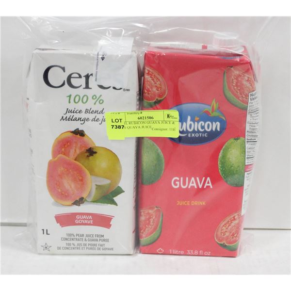 NEW 1L RUBICON GUAVA JUICE & CERES QUAVA JUICE
