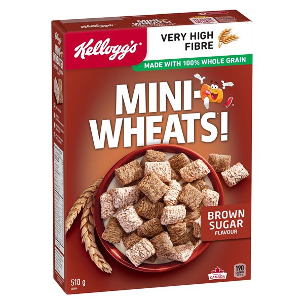 NEW 2 X 510G KELLOGGS MINI WHEATS!
